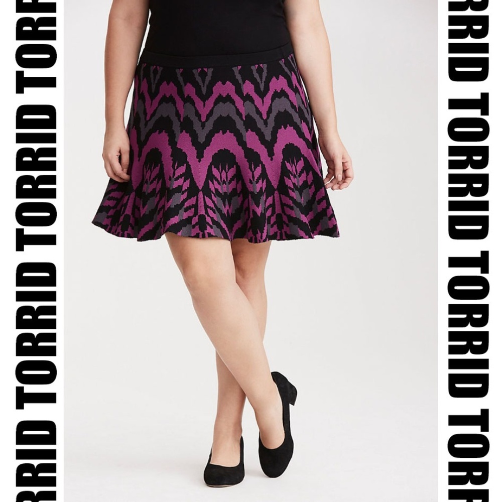 Torrid Sweater Knit Skater Skirt